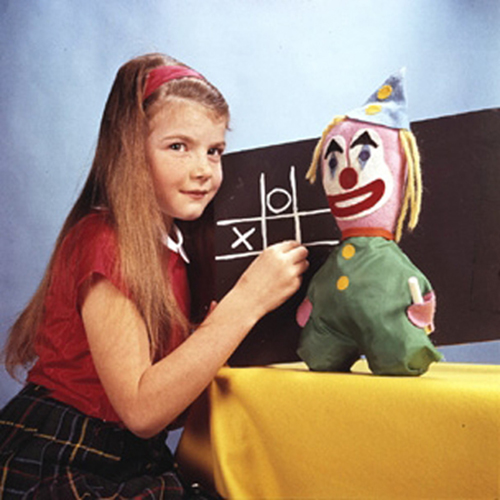 Close up vom clown Testbild der BBC aus den 70ern
