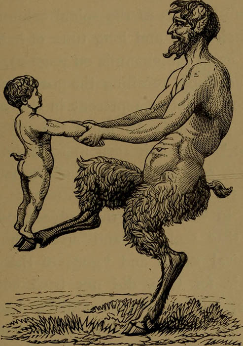 Goatman Hirtengott Bild von 1890