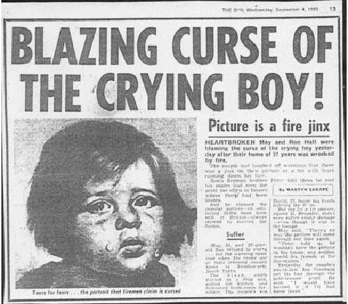 verfluchte bilder artikel über den crying boy